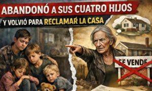 Madre abandonó a sus cuatro hijos y volvió para reclamar la casa