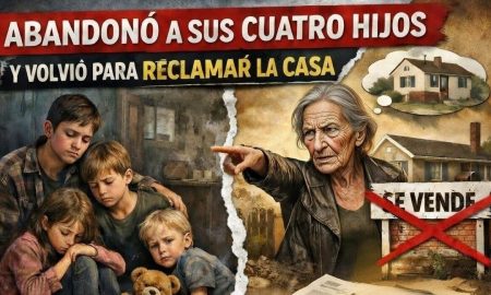 Madre abandonó a sus cuatro hijos y volvió para reclamar la casa