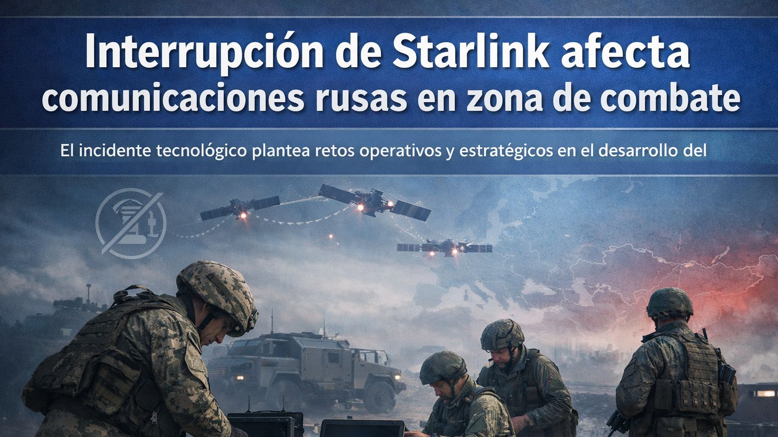 Corte de Starlink en combate: duro golpe para Rusia