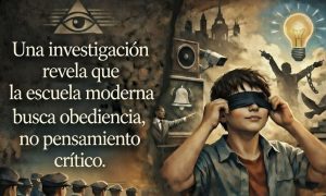 Una investigación revela que la escuela moderna busca obediencia, no pensamiento crítico.